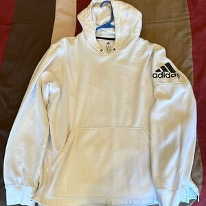 Adidas Men’s Climalite Hoodie in White, Size: XL